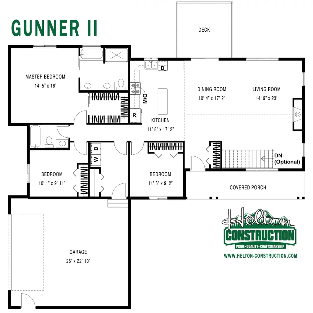 The Gunner II Floor Plan